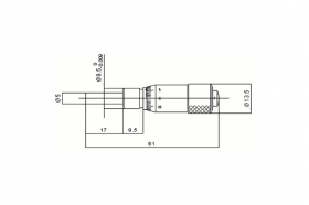Микрометрическая головка, модель 101MH15F