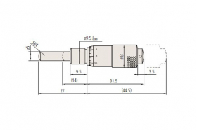Микрометрическая головка, модель 101MH13S