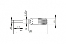 Микрометрическая головка, модель 201MH25F
