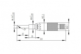 Микрометрическая головка, модель 301MH25SR