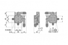 Ультратонкий двухосевой линейный транслятор, модель MAXY-40-13S