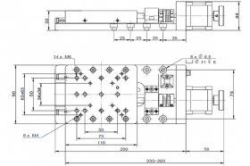 Ультратонкий моторизированный линейный транслятор, модель MOX-02-50