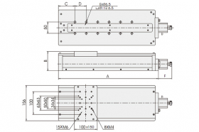 Моторизированный линейный транслятор, модель MOX-04-С