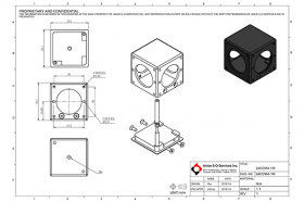 Держатель для светоделительных кубов, модель 24CCM4-1M