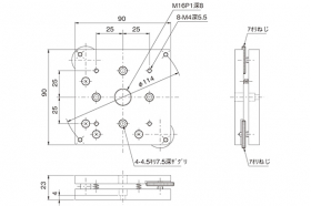 Наклонная платформа 2-х осевая, 90х90 мм, ±2°, модель TD-904