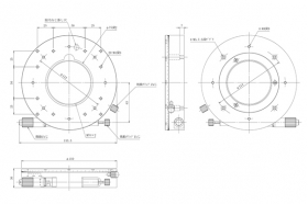 Поворотная платформа, диаметр 150 мм, модель RS-211T-R (симметричная)