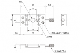 Микро транслятор 12х13 мм, ось Х, перемещение 3,4 мм, модель LS-M61-C6M