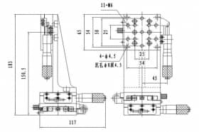 3-х осевой комбинированный линейный транслятор серия SH-306H