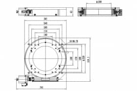 Моторизированная поворотная платформа ZX110-300