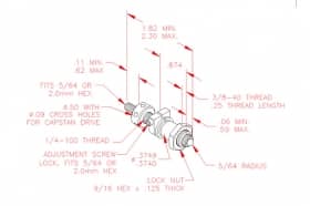 Дифференциальные микрометрические винты  серии SDM