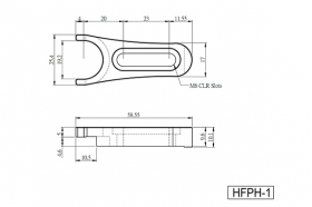 Вилочный держатель для пьедесталов, модель HFPH-1