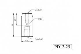 Оптические посты 12 мм, серия PD/PDJ