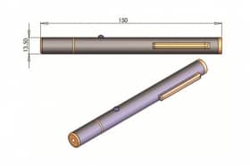 Портативные фиолетовые лазеры, длина волны 405 нм, модель GLP-405