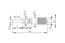Микрометрическая головка, модель 101MH25FС