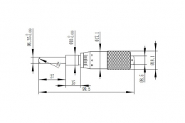 Микрометрическая головка, модель 101MH25S
