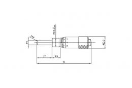 Микрометрическая головка, модель 101MH15S