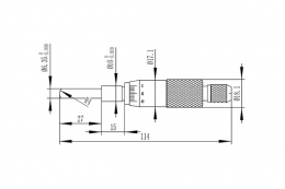 Микрометрическая головка, модель 301MH25SR