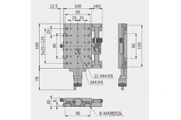 Линейный транслятор с электронной индикацией, модель MAX-100160С-70S-D