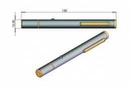 Портативные зеленые лазеры, длина волны 520 нм, модель GLP-520