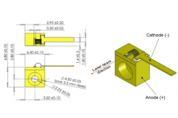 Многомодовый лазерный диод, модель ALC-0635-1100-CB125
