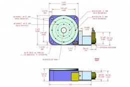 Моторизированная низкопрофильная поворотная платформа, серия RT-5