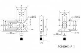 Линейные трансляторы с фиксатором и центральной апертурой - 36 мм, серия M-TCS90H-1