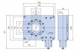 Моторизированная поворотная платформы серия ZX110-200H