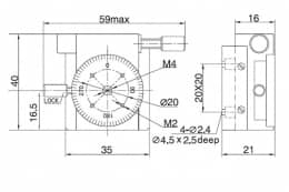 Поворотная платформа с градуированной шкалой серии GCM-110