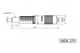 Высокоточные микрометрические винты, модель MER-25V